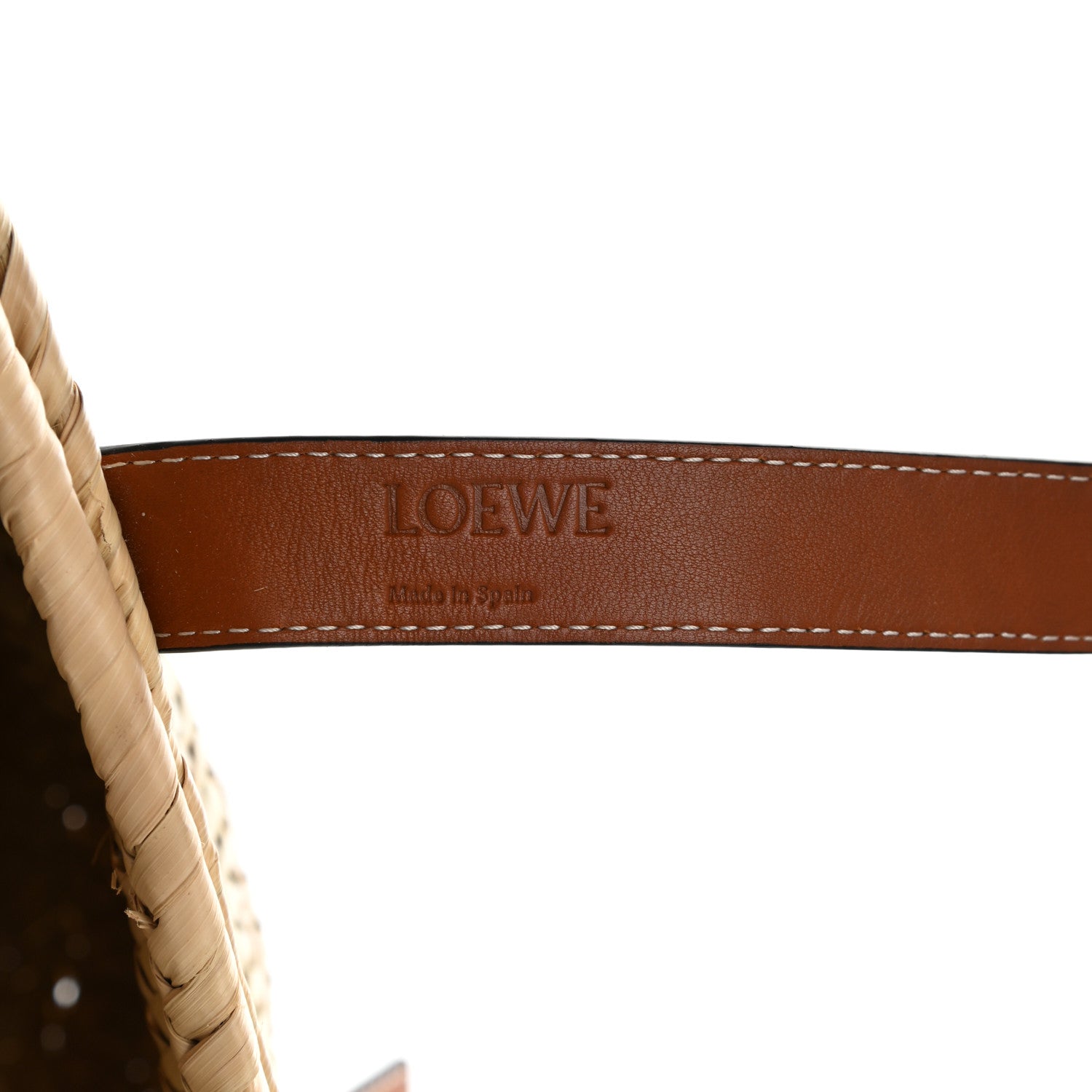 Loewe Raffia Large Basket Tote Bag Natural Tan 6 of 10