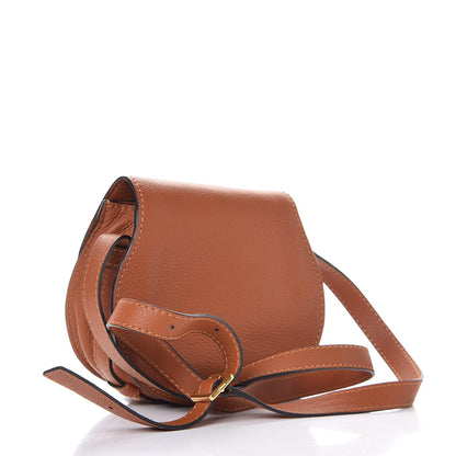 Chloe Calfskin Mini Marcie Round Crossbody Bag Tan 3 of 9