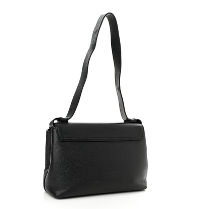Gucci Calfskin GG Marmont Shoulder Bag Black 3 of 11