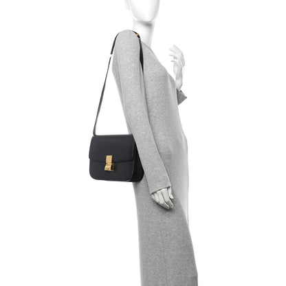 Celine Liege Calfskin Medium Classic Box Flap Bag Anthracite 2 of 10