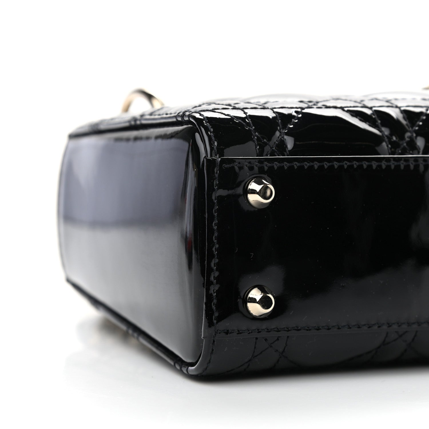 Christian Dior Patent Cannage Mini Lady Dior Black 9 of 11