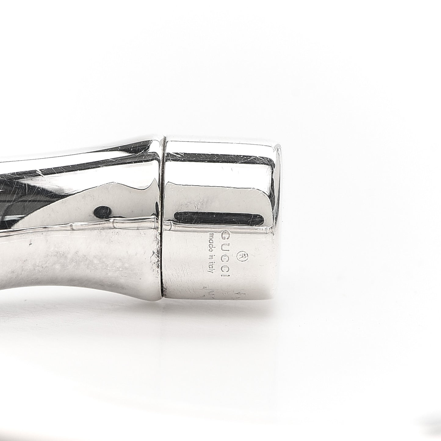 Sterling Silver Bamboo Cuff Bracelet 17