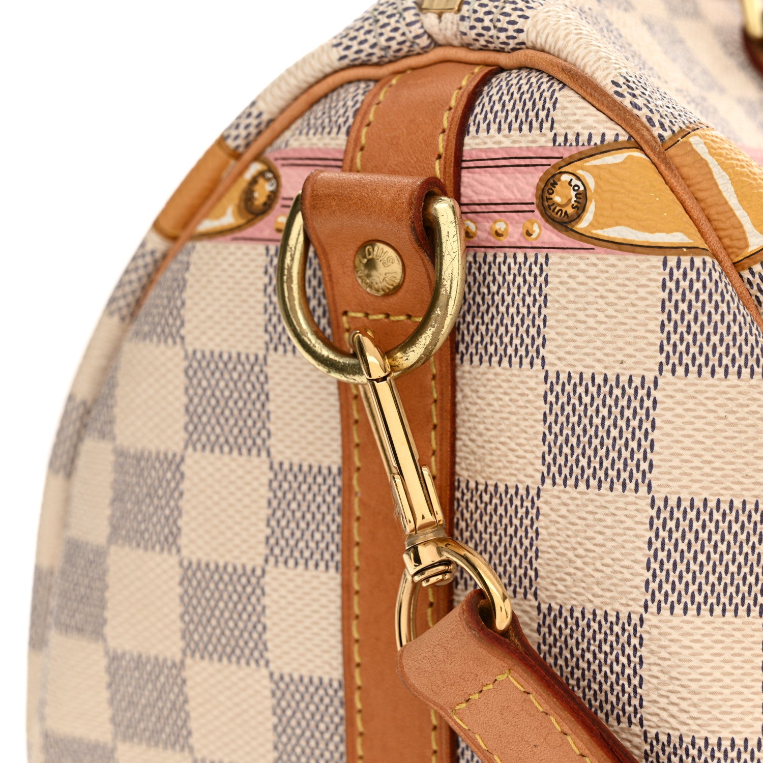 Louis Vuitton Damier Azur Summer Trunks Speedy Bandouliere 30 18 of 24