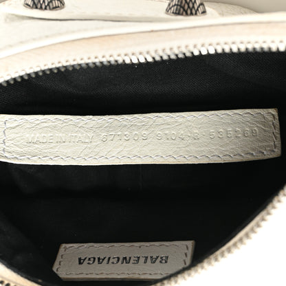 Balenciaga Agneau Arena Le Cagole Shoulder Bag XS Optic White 7 of 14