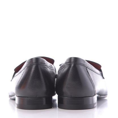 Hermes Goatskin Paris Loafers 38.5 Black 5 of 11
