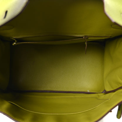 Hermes Togo Birkin 35 Vert Anis 5 of 10