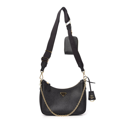 Prada Saffiano Lux Re-Edition 2005 Shoulder Bag Black 1 of 13