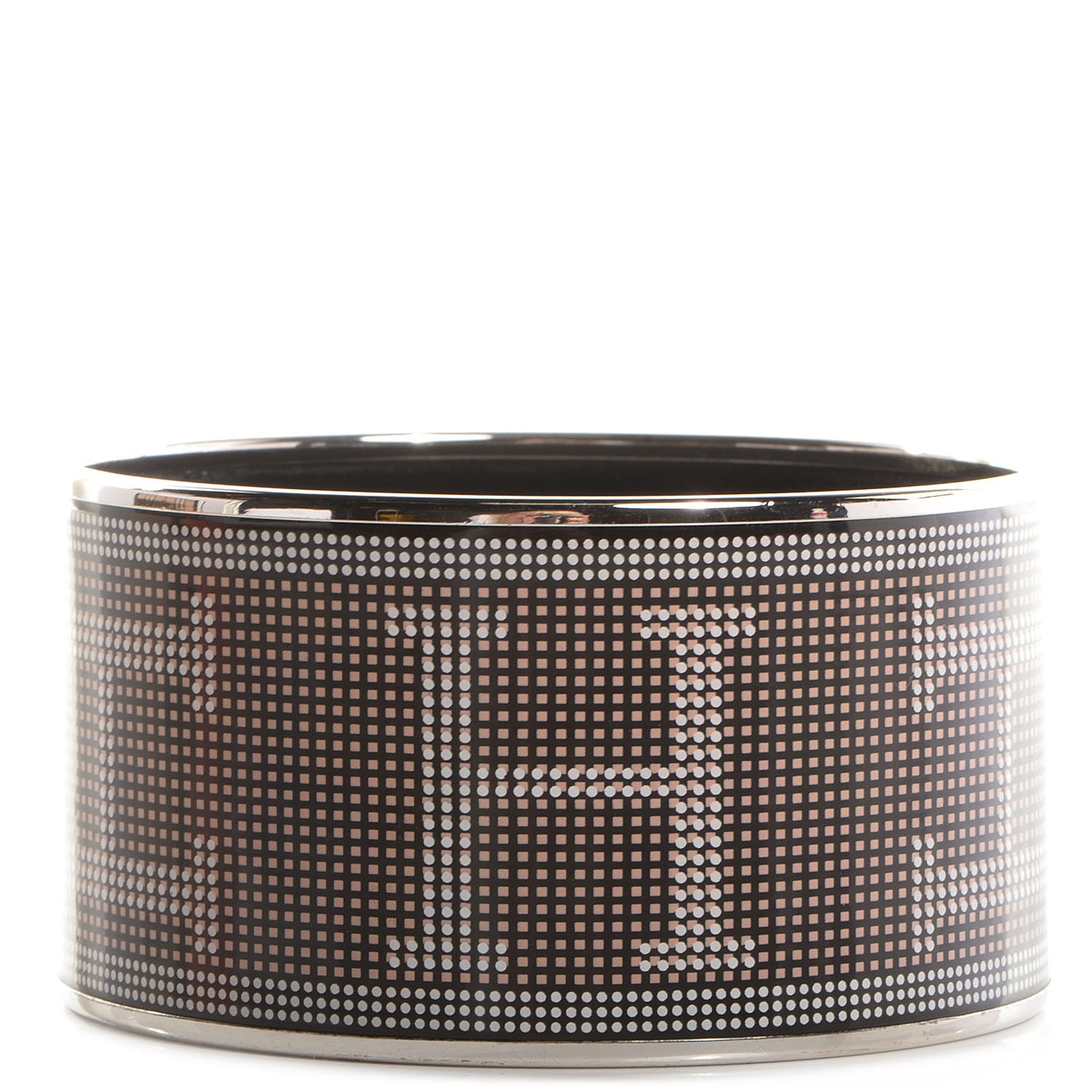 Hermes Enamel Printed Recherche H Extra Wide Bracelet 70 1 of 5