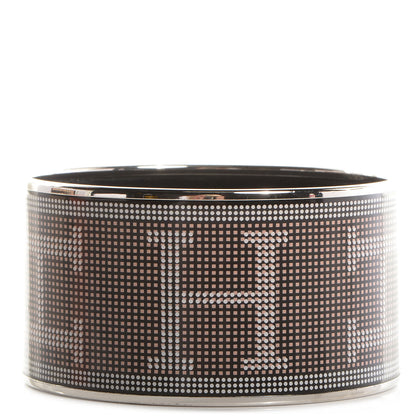 Hermes Enamel Printed Recherche H Extra Wide Bracelet 70 1 of 5