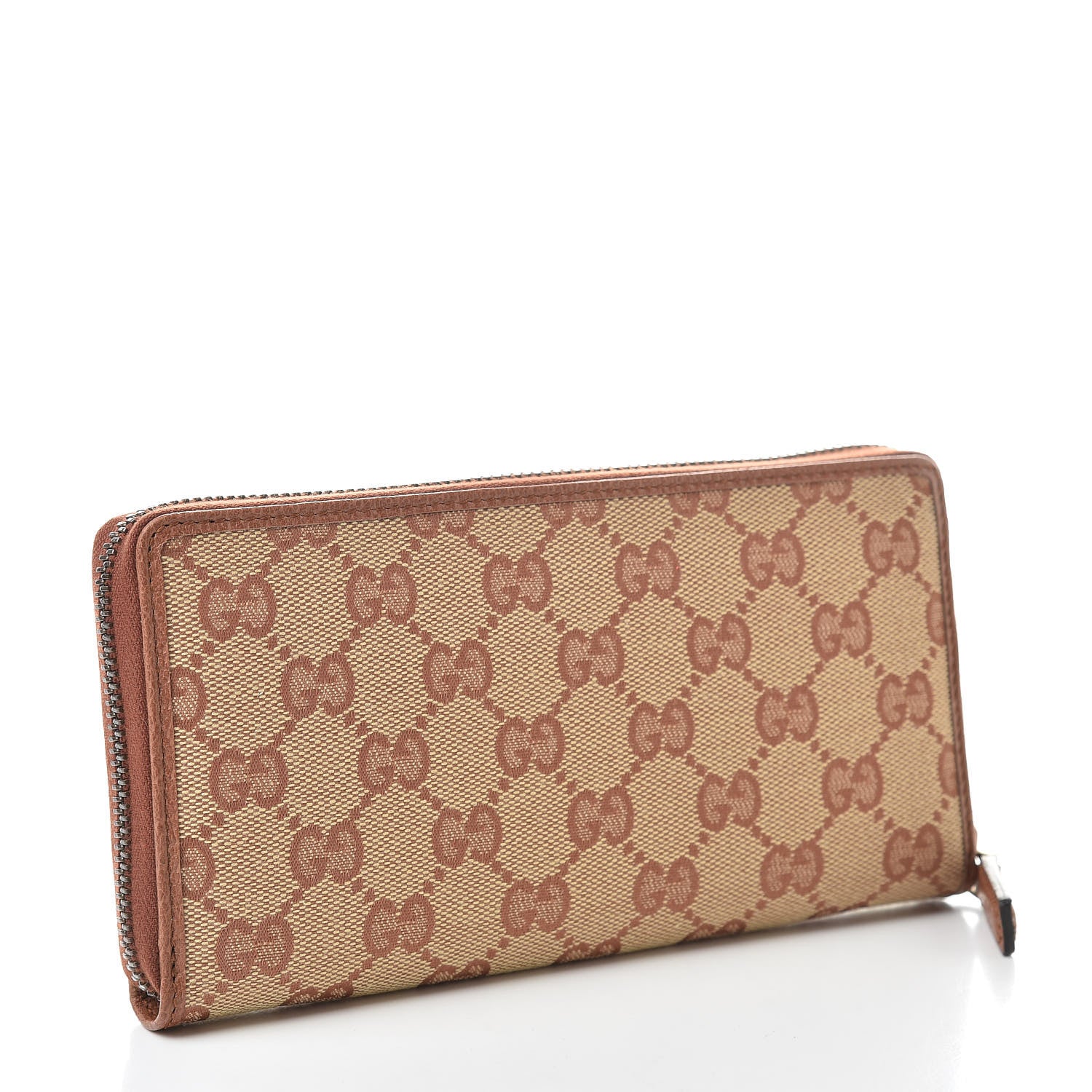 Gucci X MLB GG Monogram LA Dodgers Zip Around Wallet Beige Ruggine Ivory 3 of 8