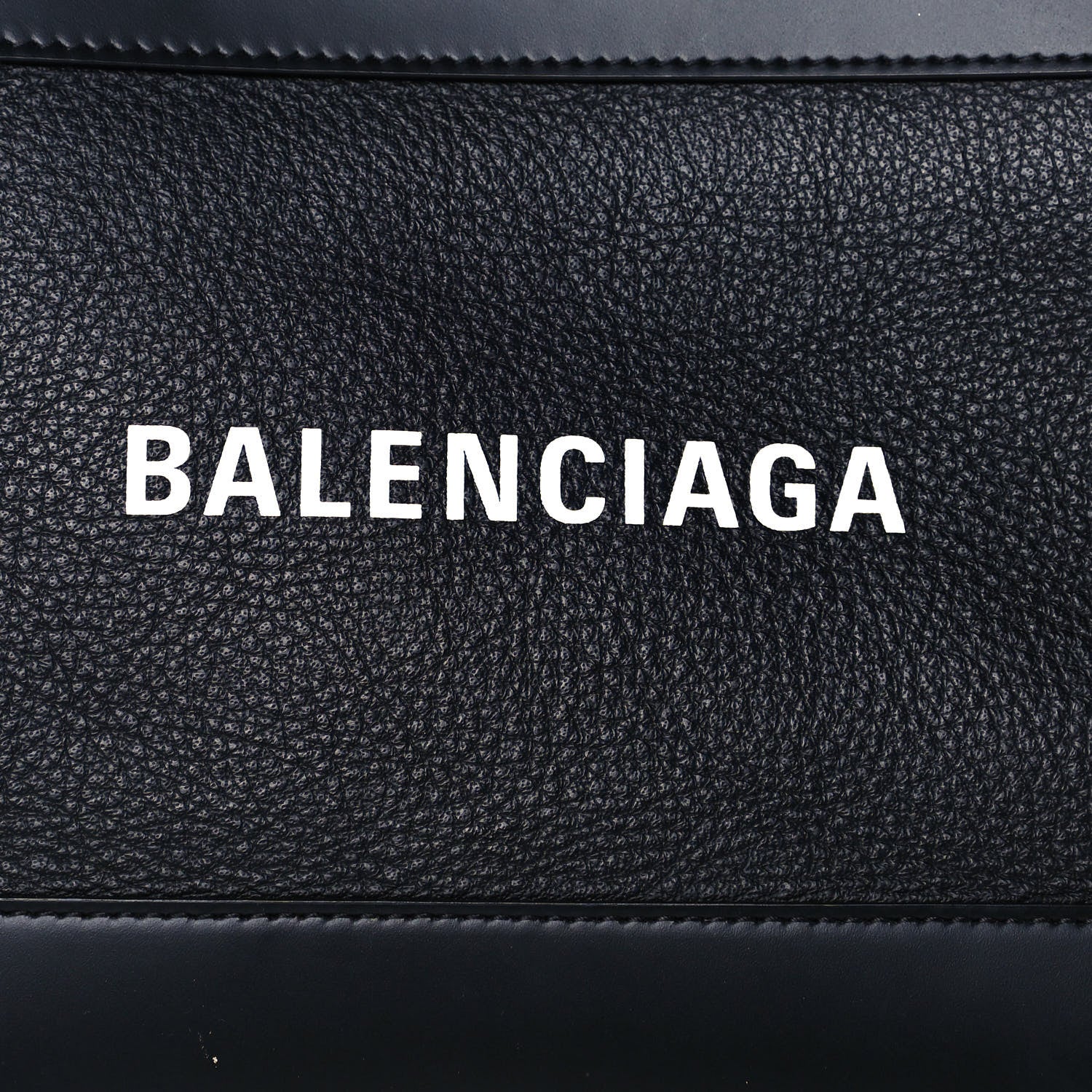Balenciaga Calfskin Logo Shouder Bag Black 8 of 12