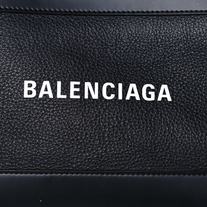 Balenciaga Calfskin Logo Shouder Bag Black 8 of 12