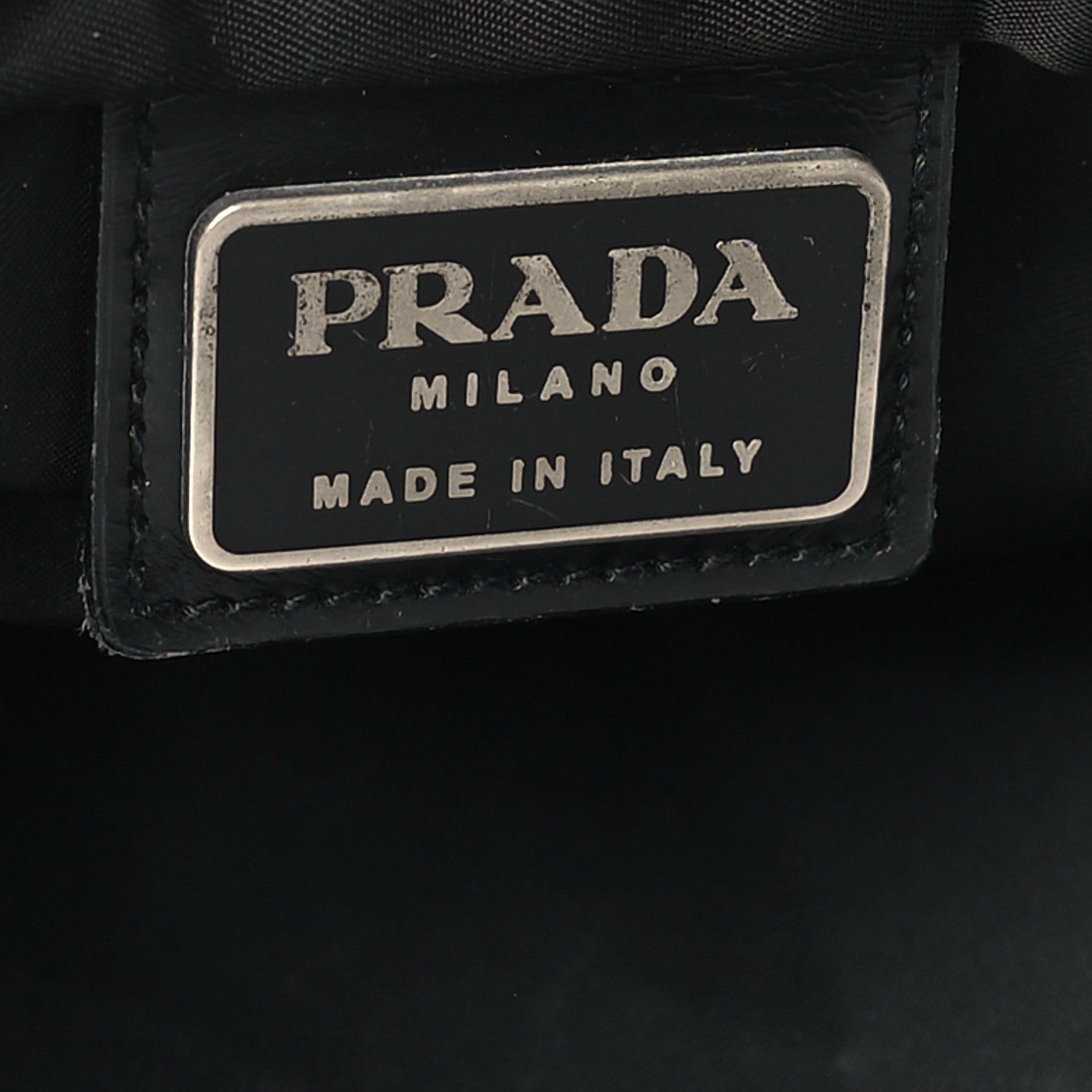Prada Nylon Vela Flat Messenger Bag Black 5 of 7