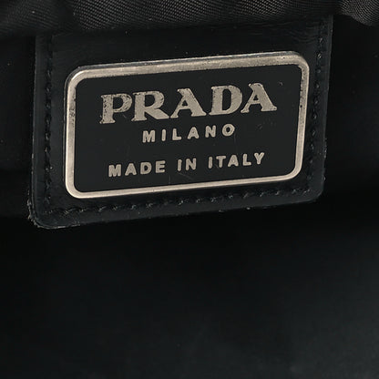 Prada Nylon Vela Flat Messenger Bag Black 5 of 7
