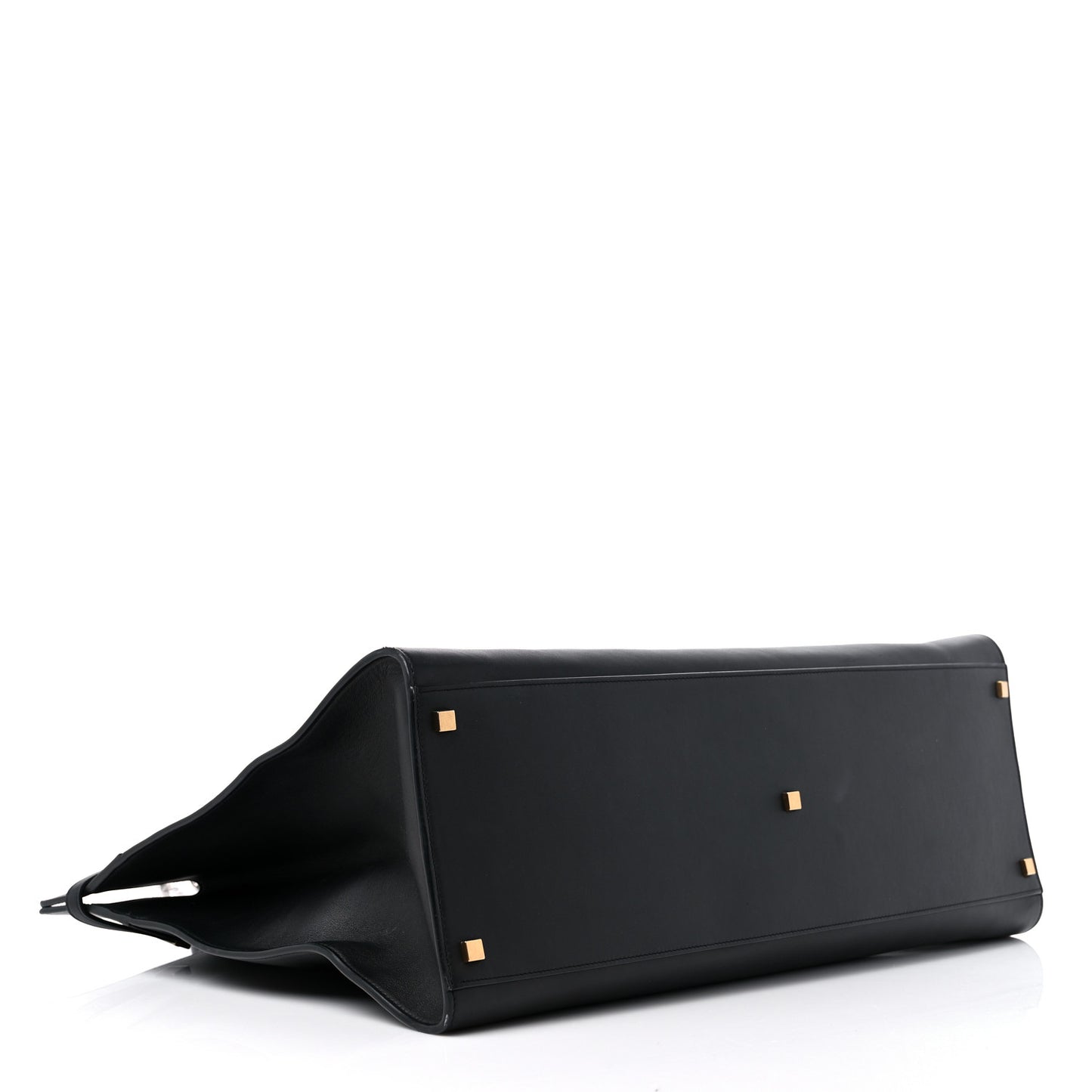 Calfskin Large Manhattan Shopper Tote Black