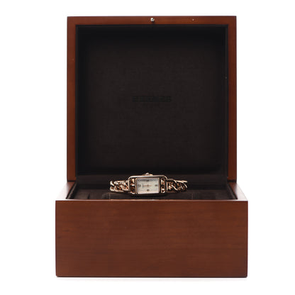 Hermes 18K Rose Gold Mother of Pearl 17mm Nantucket Quartz Watch 5 of 5