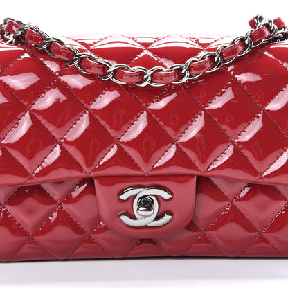 Chanel Patent Calfskin Quilted Mini Rectangular Flap Red 8 of 10