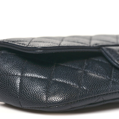 Chanel Caviar Quilted Glasses Case With Chain Black 10 of 11