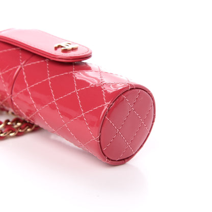 Chanel Patent Calfskin Lipstick Case On Chain Pink 8 of 9
