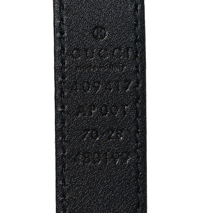 Gucci Calfskin Double G 20mm Belt 70 28 Black 3 of 6