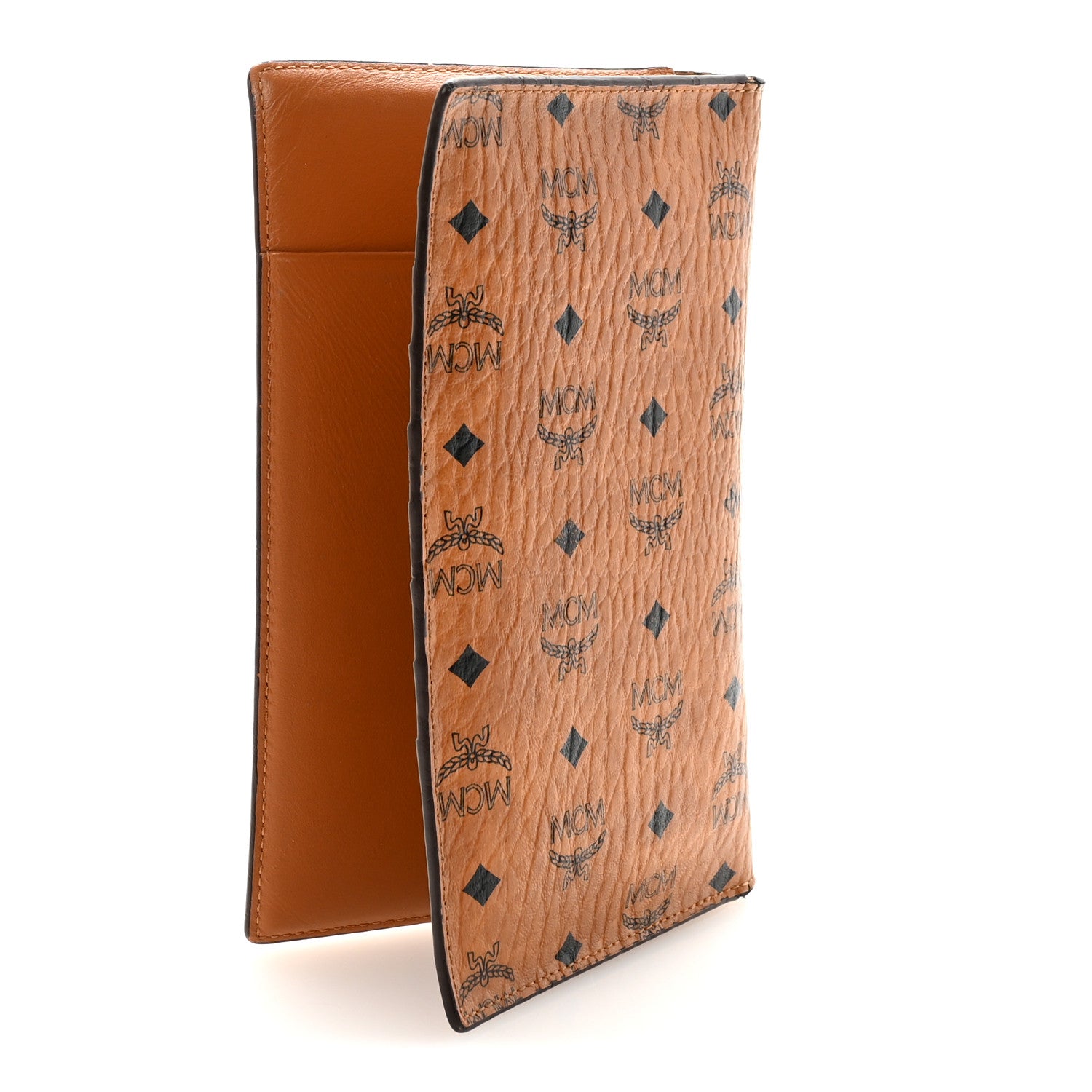 MCM Visetos Bi-Fold Long Wallet Cognac 3 of 7