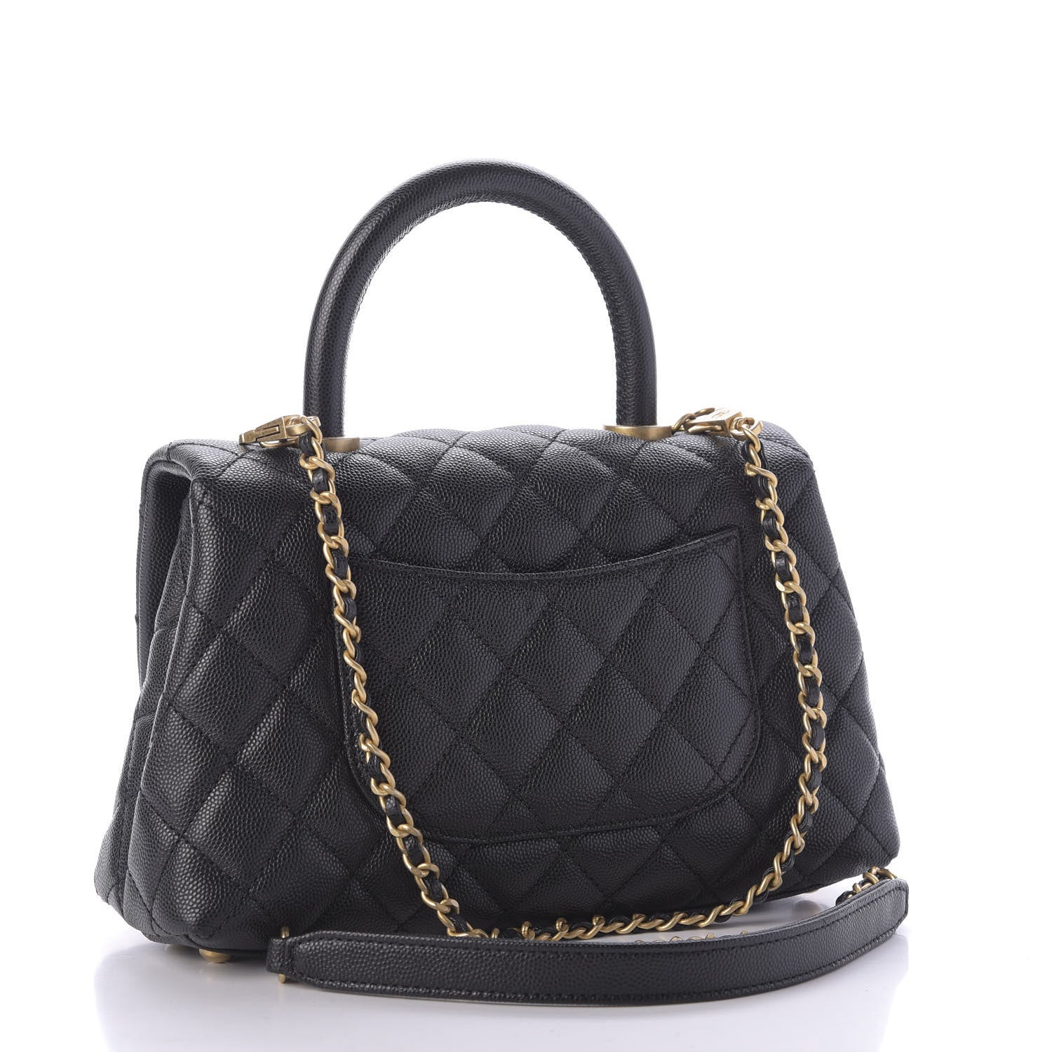 Chanel Caviar Quilted Mini Coco Handle Flap Black 3 of 10