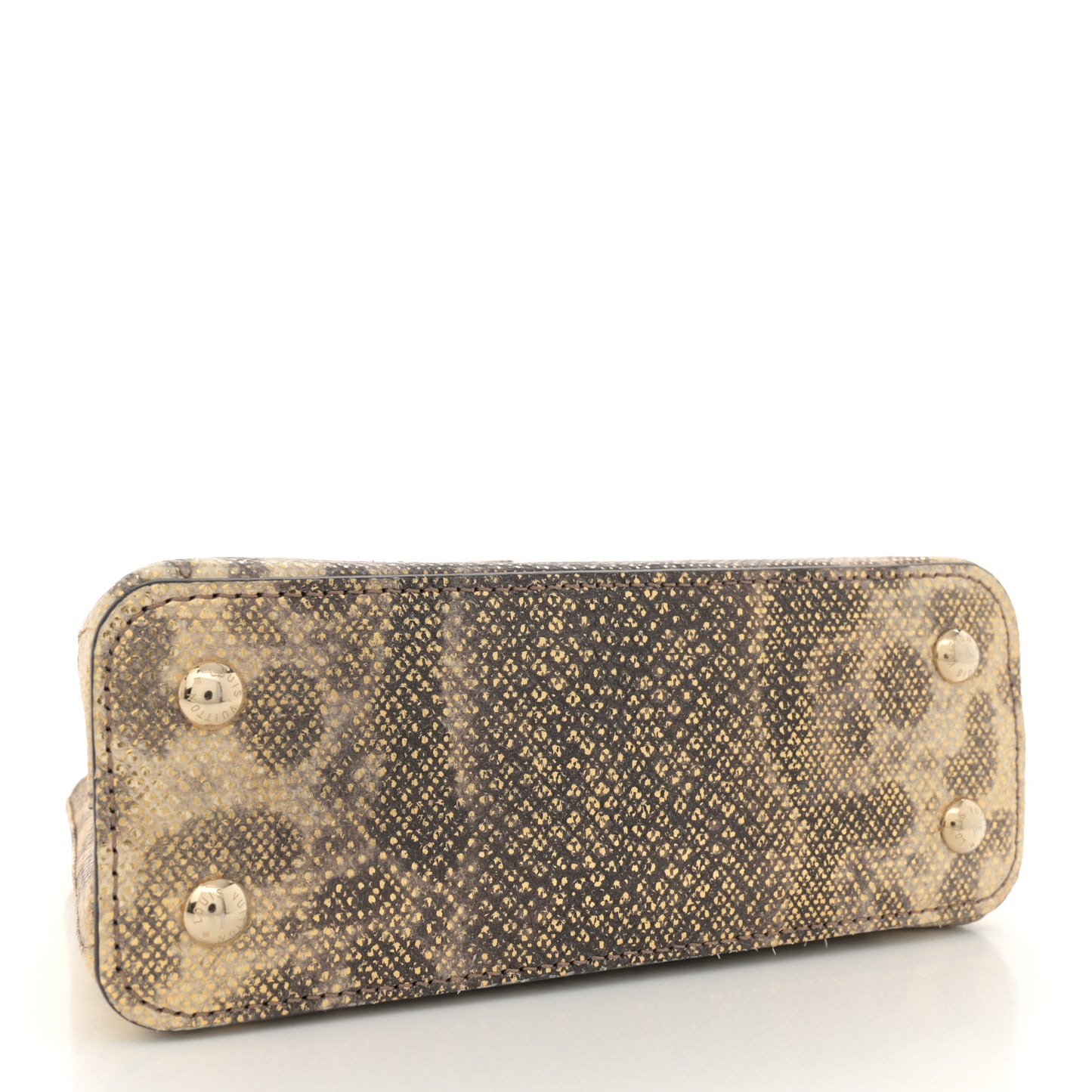 Metallic Lizard Capucines Mini Gold