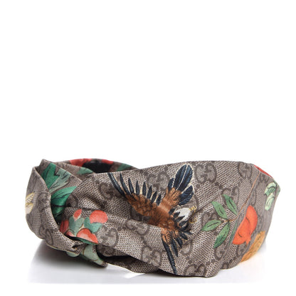 Gucci Silk Monogram Tian Print Headband 1 of 9