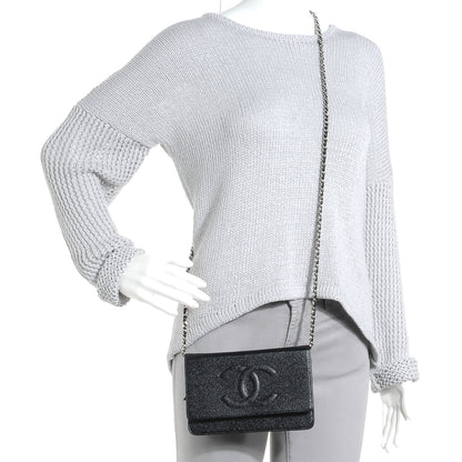 Chanel Caviar Wallet on Chain WOC Black 2 of 9