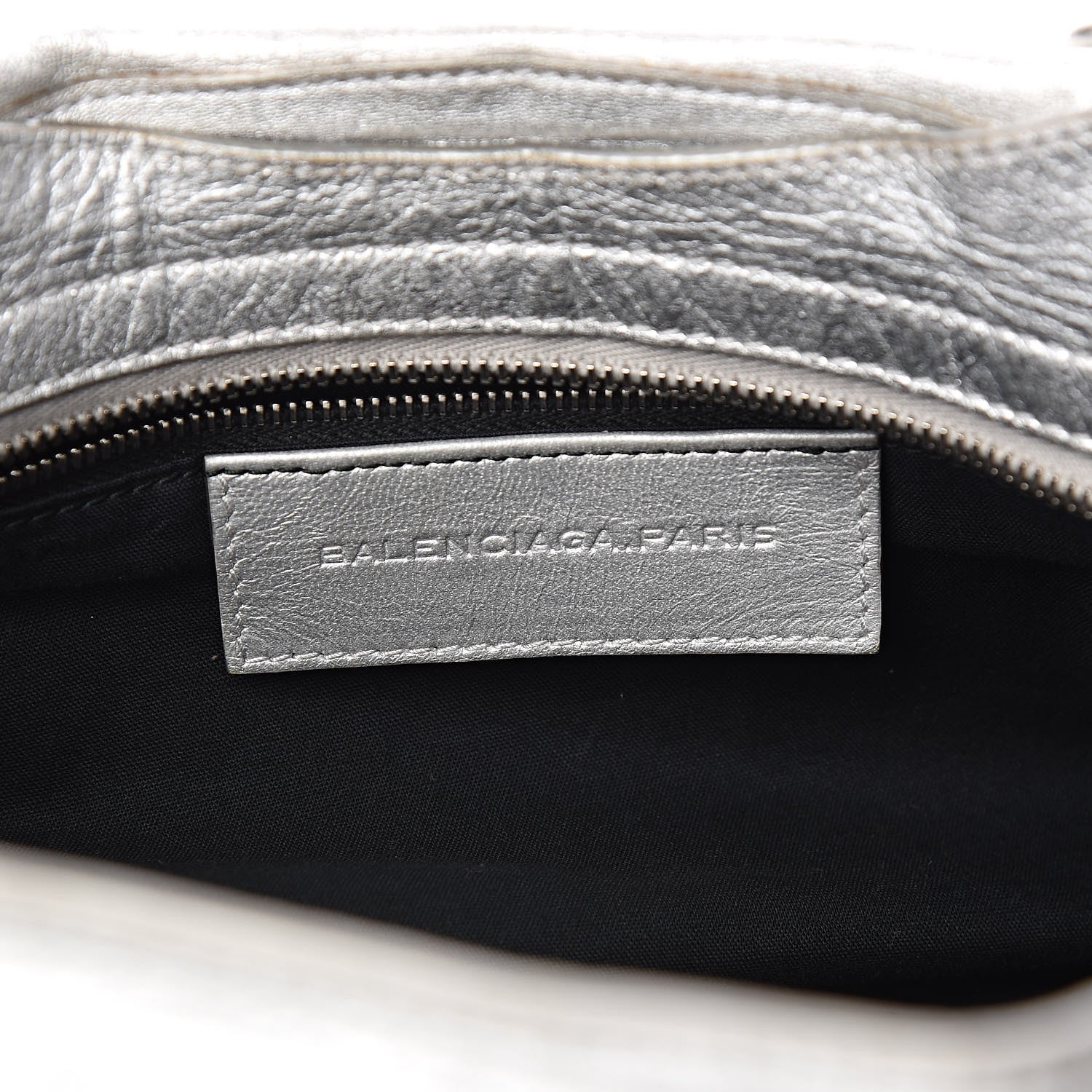 Balenciaga Laminated Agneau Classic Silver Hardware City Silver 6 of 11