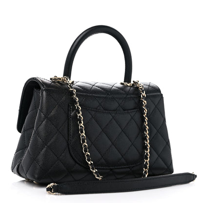 Chanel Caviar Quilted Mini Coco Handle Flap Black 3 of 10
