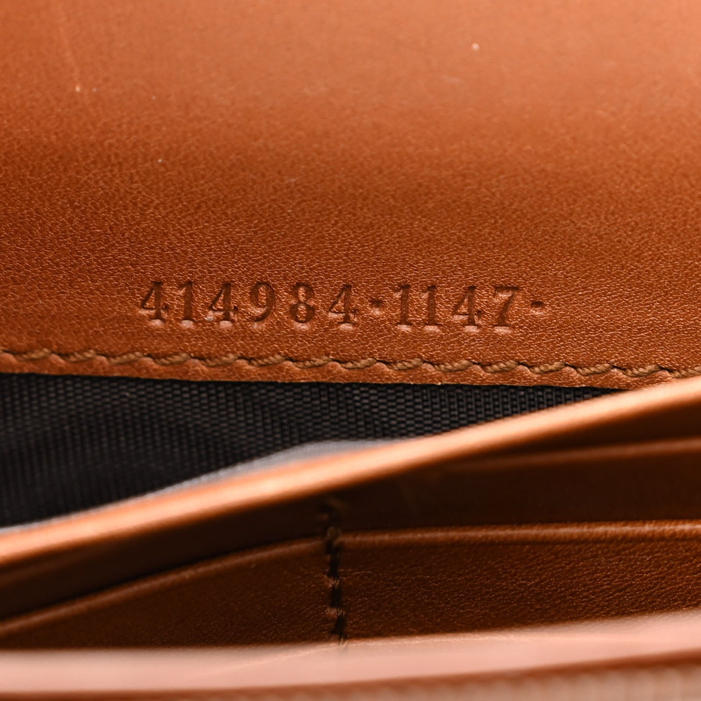 Calfskin Animalier Chain Wallet Brown