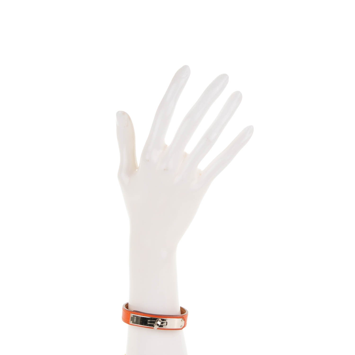 Hermes Swift Kelly Stretch Bracelet Orange Small 2 of 5
