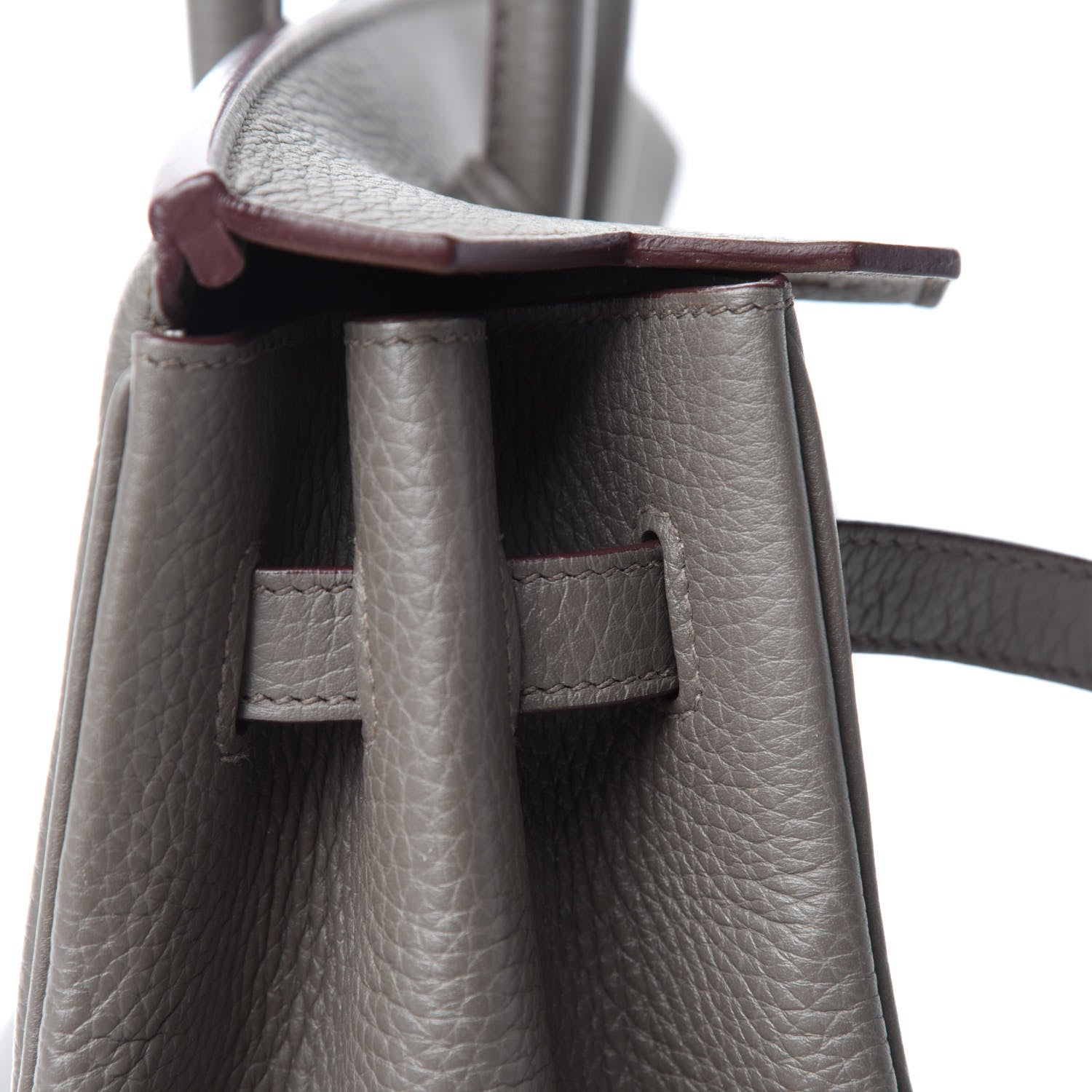 Hermes Taurillon Clemence Birkin 35 Etain 13 of 34