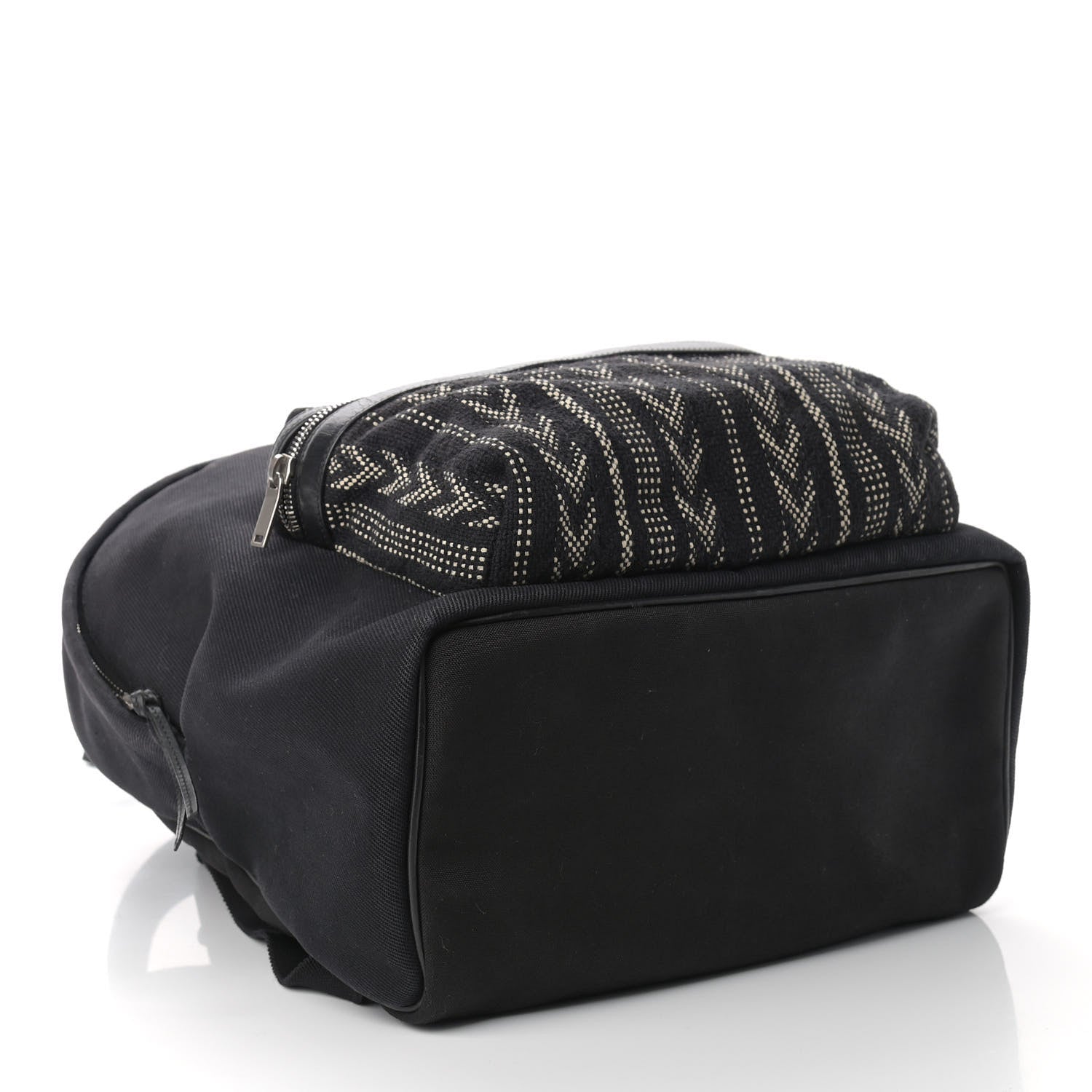 Saint Laurent Canvas Ikat City Backpack Black 3 of 11