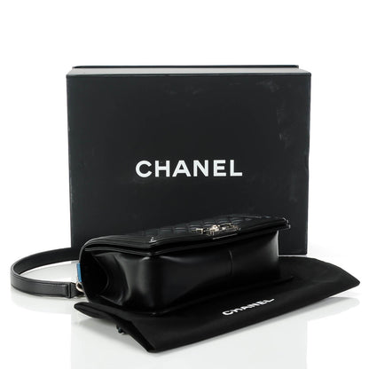 Chanel Lambskin Quilted Medium Boy Flap Black 4 of 7