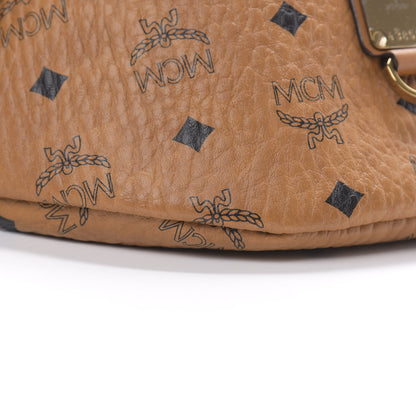 MCM Visetos Small Fusten Belt Bag Cognac 9 of 10