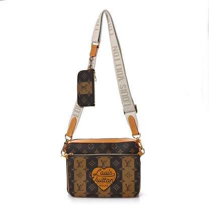 Louis Vuitton X NIGO Reverse Monogram Stripes Trio Messenger 1 of 8