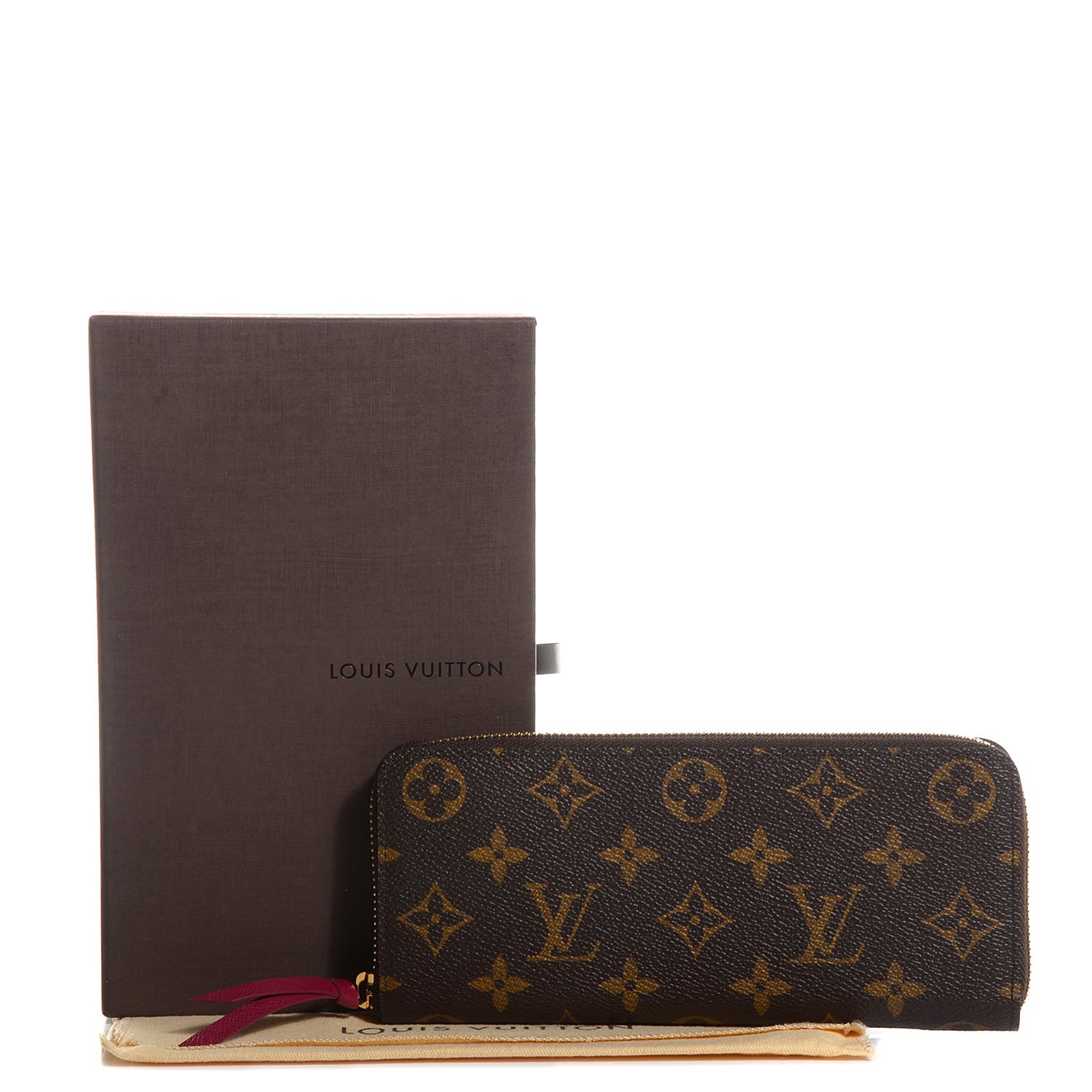 Louis Vuitton Monogram Clemence Wallet Fuchsia 9 of 9