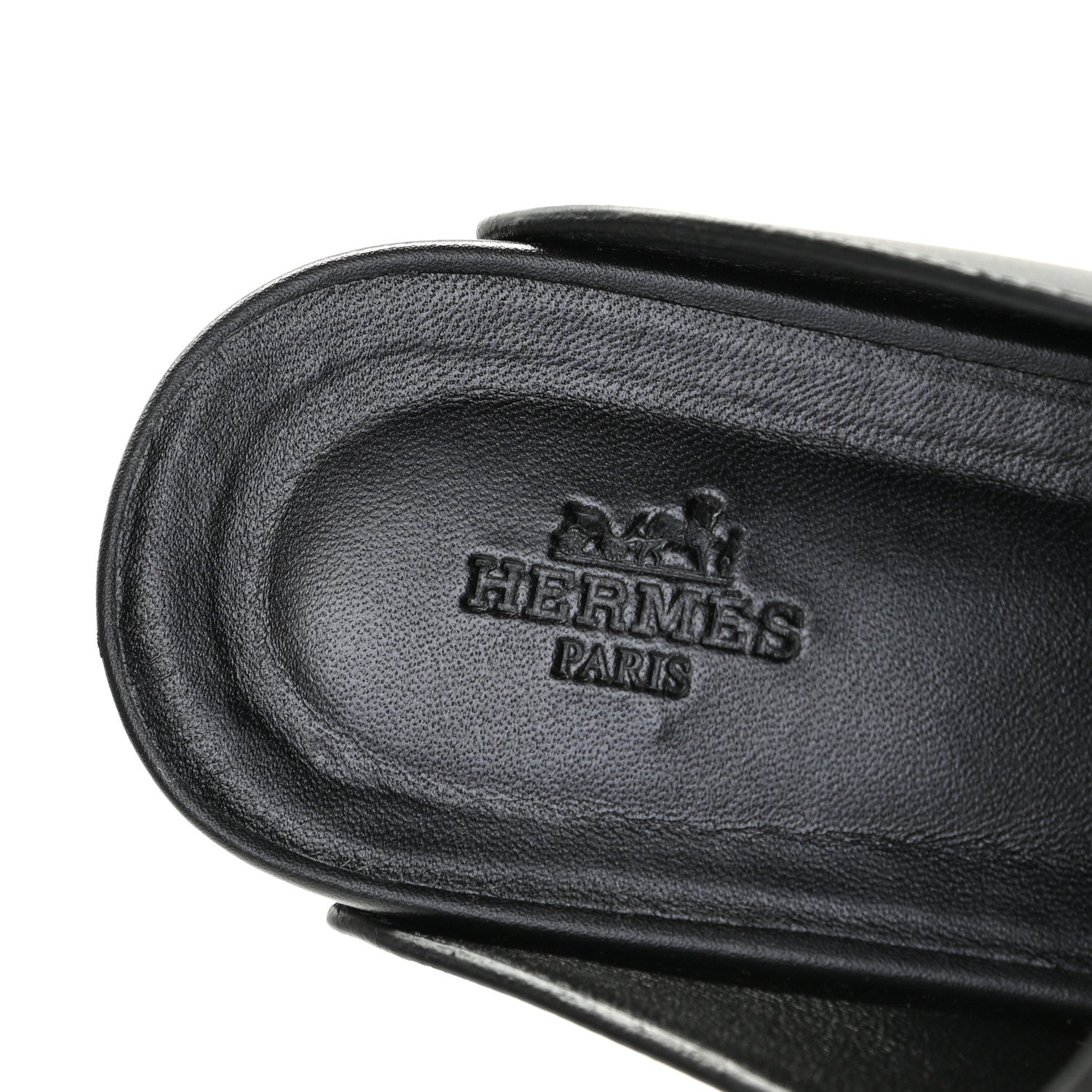 Hermes Calfskin Calya Mules 38 Black 6 of 13