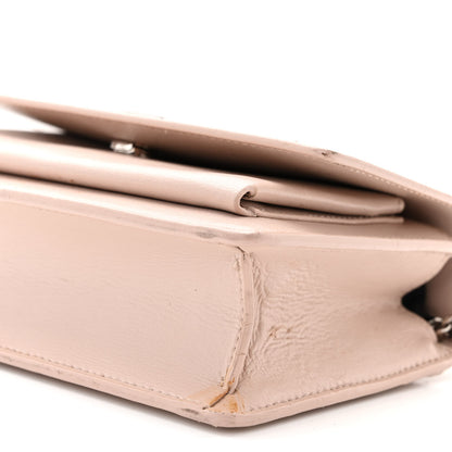 Saint Laurent Calfskin Monogram Sunset Chain Wallet Light Pink 9 of 17