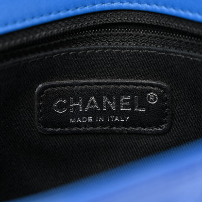 Chanel Patent Quilted Small Coco Shine Flap Blue 6 of 11