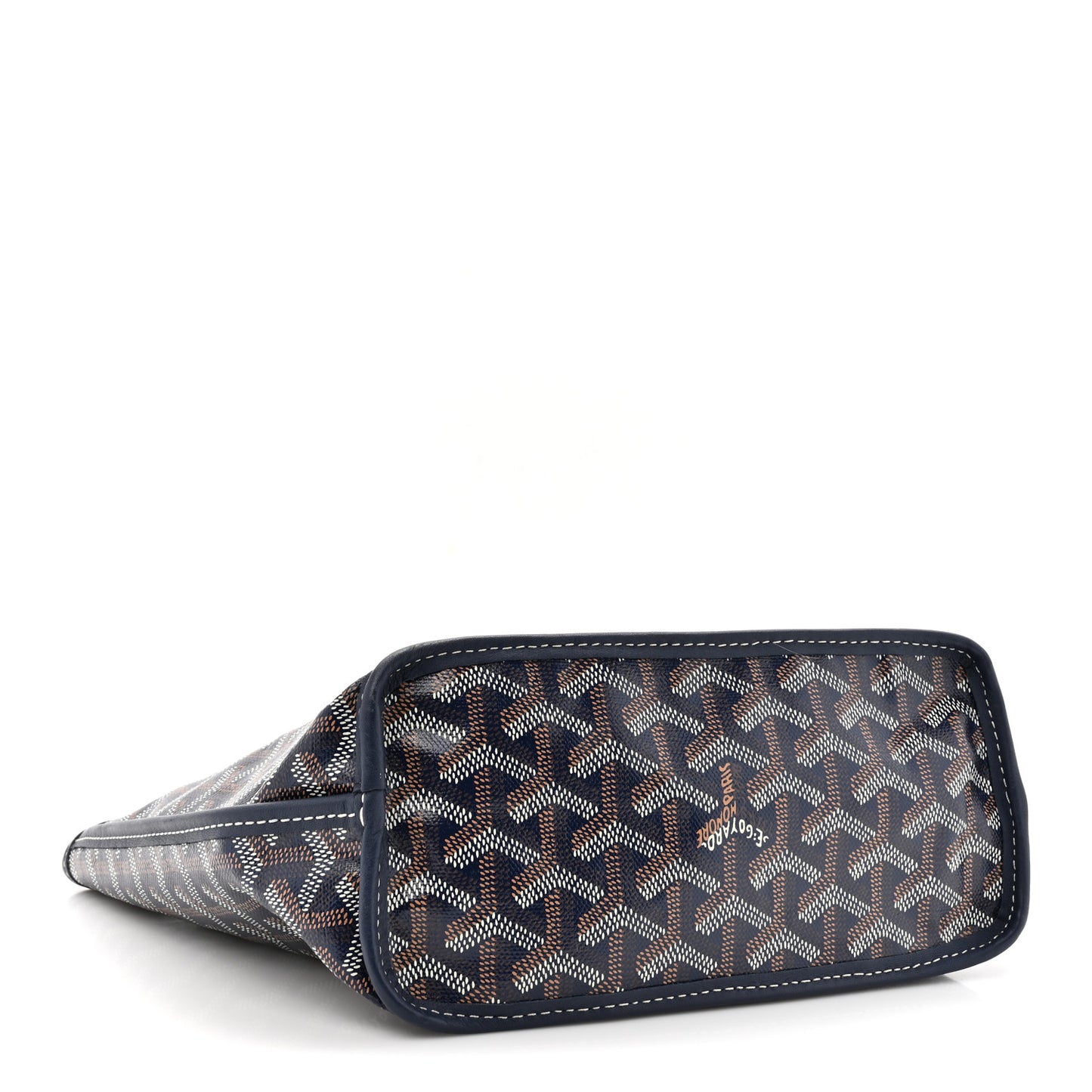 Goyardine Reversible Mini Anjou Navy