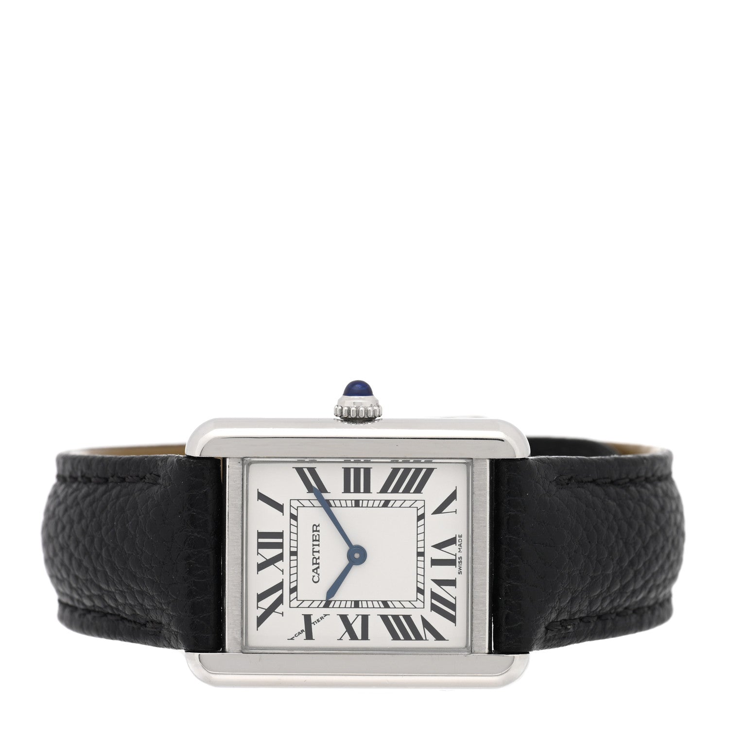 Cartier Stainless Steel Calfskin 24mm Tank Solo Quartz Watch 2 of 5