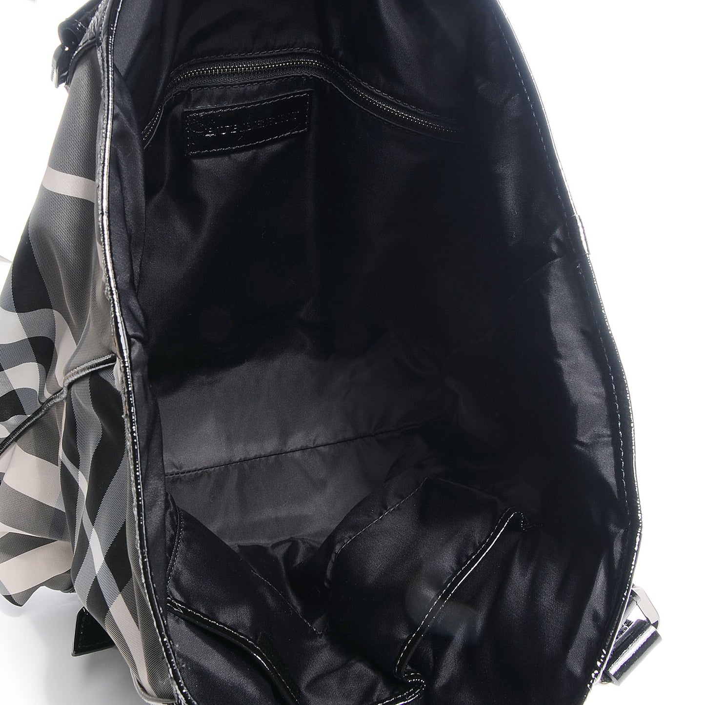 Nylon Beat Check Medium Victoria Tote Black