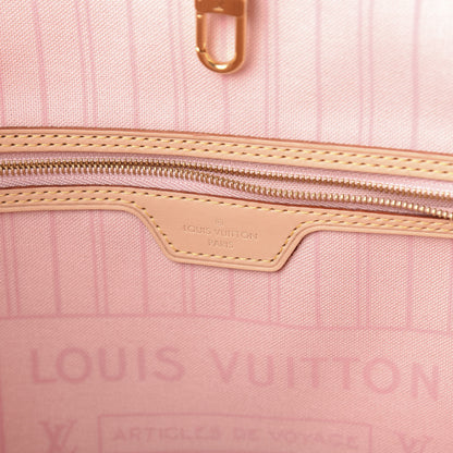 Louis Vuitton Damier Azur Neo Neverfull MM Rose Ballerine 8 of 12