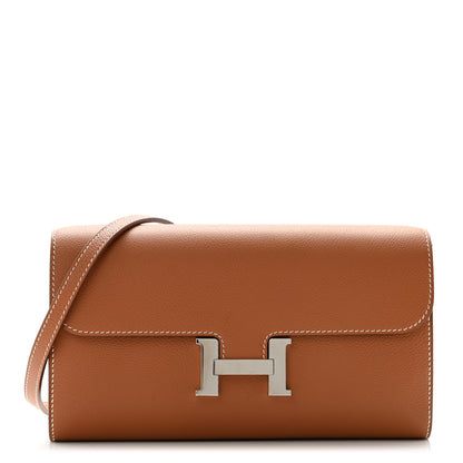 Hermes Evercolor Constance Wallet To Go Gold 1 of 13