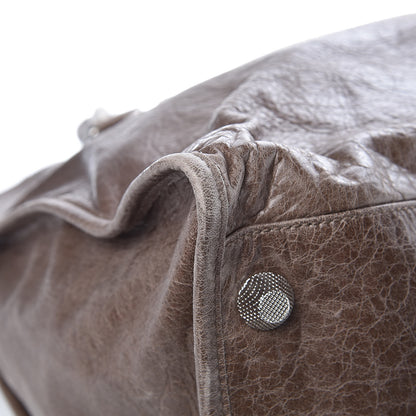Balenciaga Agneau Giant 21 Silver Hardware Weekender Noix 10 of 12