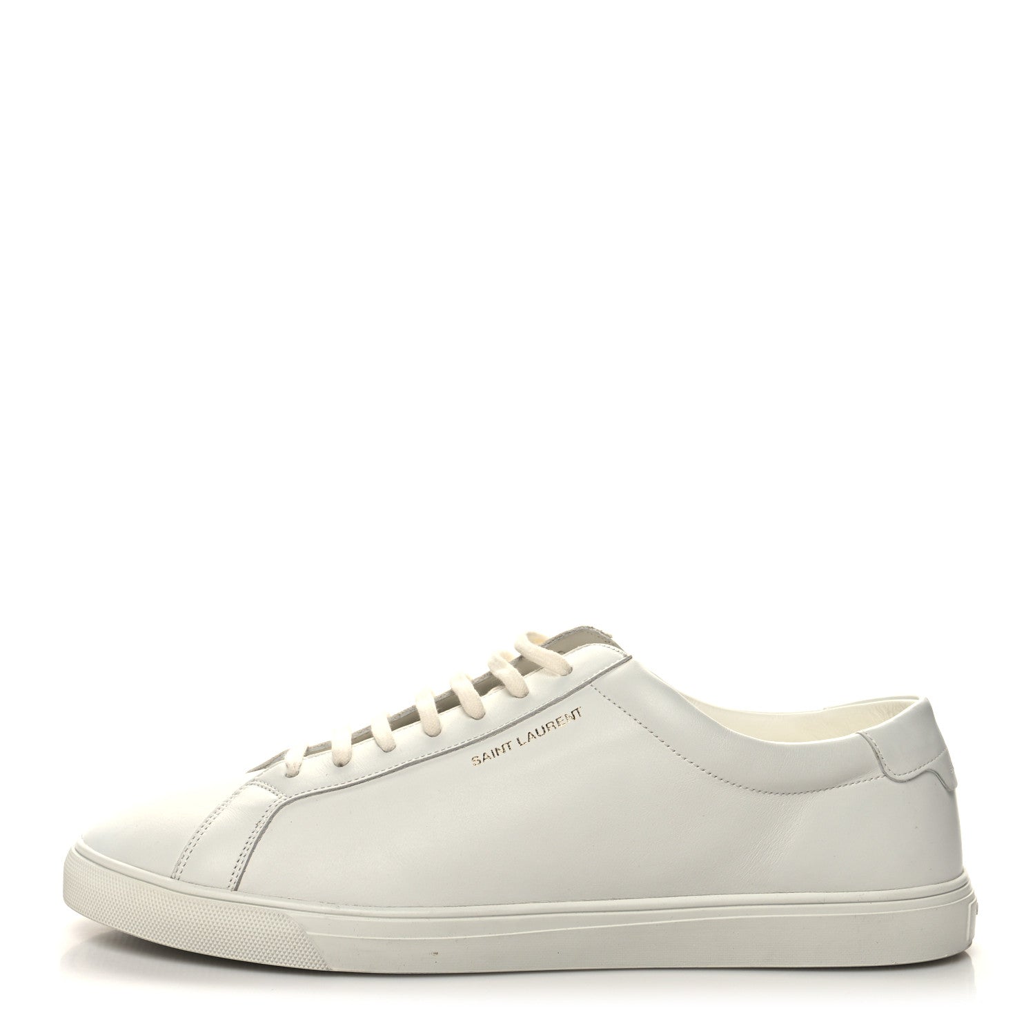 Saint Laurent Calfskin Andy Low Top Sneakers Blanc Optique 1 of 8