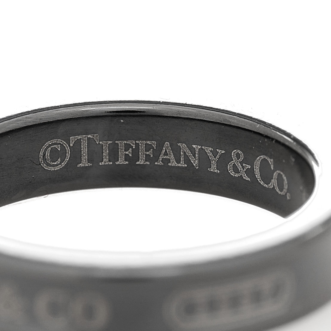 Tiffany Titanium 4mm Narrow 1837 Ring 50 5.25 4 of 5